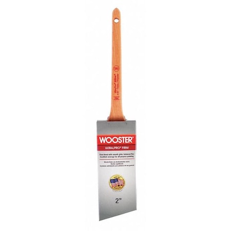 Wooster 2" Thin Angle Sash Firm, Nylon/Polyester Bristle, Paint Brush, Wood Handle 4181-2