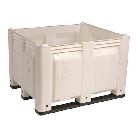Decade Products Bulk Container 25.4 cu ft Volume Cap., 48 in L, 40 in W, 31 in H, Plastic, White M011000-110