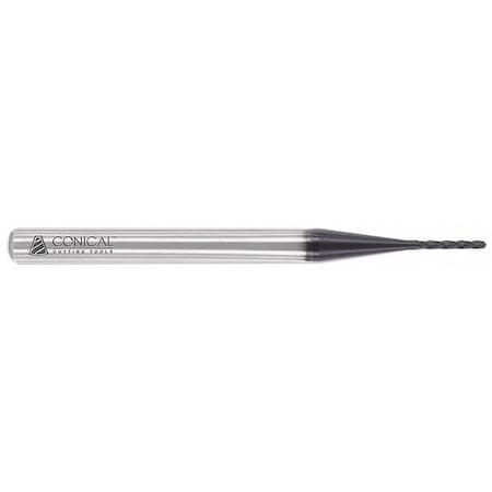 Conical Tool Profile Rib Cutter, 3 Deg, 0.050" Tip Dia, Corner Radius: 0.025" AAX01.050B