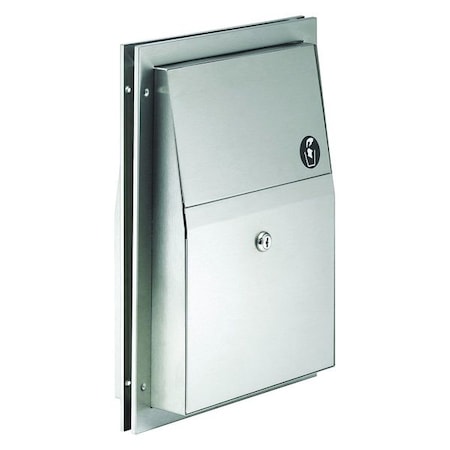 Bradley Napkin Disposal, 1.5 Gal, Partition 4721-150000