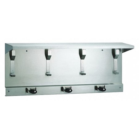 Bradley Utility Shelf w/Mop & Broom Holder 9933-000000