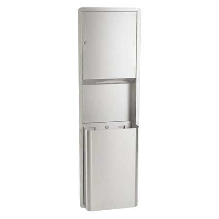 Bradley Recessed Towel/12gal. Waste, SS 234-000000