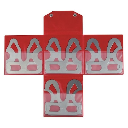 Mitutoyo Radius Gage Set, 9/16 - 1 Inch By 16Ths 186-905