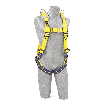 3M Dbi-Sala Delta(TM) Retrieval Full Body Harness, 3XL, 420 lb., Back, Shoulder D-Ring 1101268
