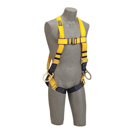 3M Dbi-Sala Delta(TM) Full Body Harness, Universal, 420 lb., Back, Side D-Ring 1102009