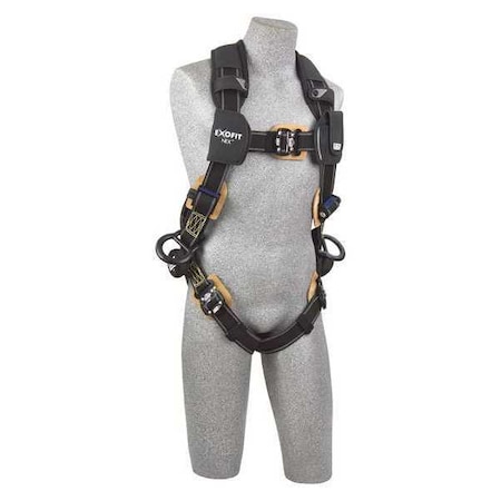 3M Dbi-Sala ExoFit NEX(TM) Arc Flash Full Body Harness, L, 420 lb., Quick-Connect Chest/ Back, Side D-Ring 1103072