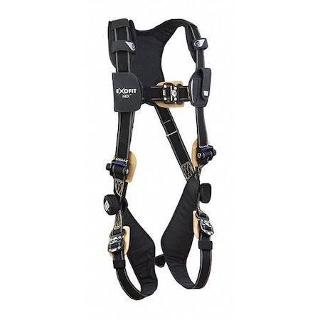 3M Dbi-Sala ExoFit NEX(TM) Arc Flash Full Body Harness, 2XL, 420 lb., Quick-Connect Chest/ Back D-Ring 1103089