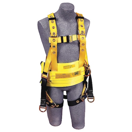 3M Dbi-Sala Delta(TM) Full Body Harness, M, 420 lb., Mating Chest/ Tongue Leg Straps, Back, Lifting D-Ring 1106350