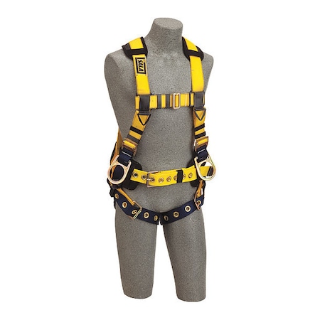 3M Dbi-Sala Delta(TM) Full Body Harness, 2XL, 420 lb., Back, Side D-Ring 1106410