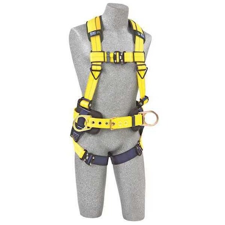 3M Dbi-Sala Delta(TM) Full Body Harness, L, 420 lb., Quick-Connect Chest/ Quick-Connect Leg Straps 1110577