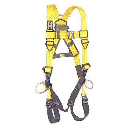 3M Dbi-Sala Delta(TM) Full Body Harness, Universal (S/M/L/XL), 420 lb., Quick-Connect Chest/ Back, Side D-Ring 1110625