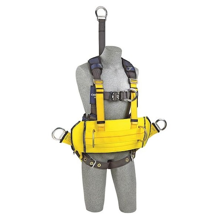 3M Dbi-Sala ExoFit(TM) X300 Fall Protection Harness, L, 420 lb, Quick-Connect Chest/ Tongue Leg Straps 1113292