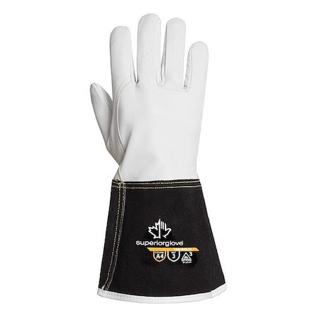 Superior Glove Heat Resistant Glove, Leather, Work, S 399GKGL5L-S