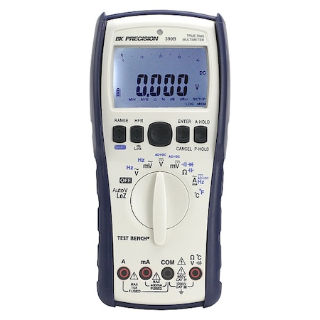 B&K Precision Digital Multimeter with Bluetooth, 1,000 V Max DC, 40 V Max AC, TRMS, 100,000 Instrument Counts 390B