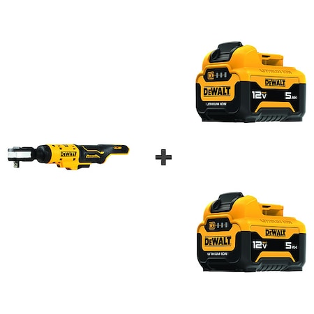 Dewalt Ratchet 3/8", w/ 2 Bonus Batteries DCF503B/DCB126/DCB126