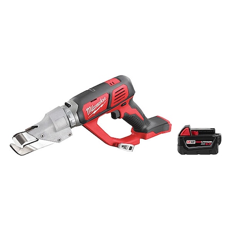 Milwaukee Tool M18 Single Cut Shear + M18 XC5.0 Battery 2637-20, 48-11-1850