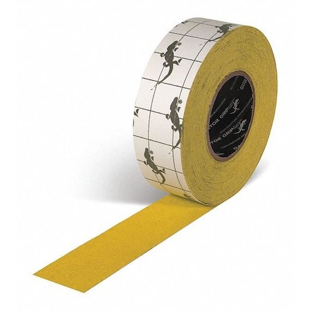 Gator Grip Premium Grade Colored Anti Slip Tape Adhesive: Acrylic Yellow, 2" W x 60 ft. L SG3302Y
