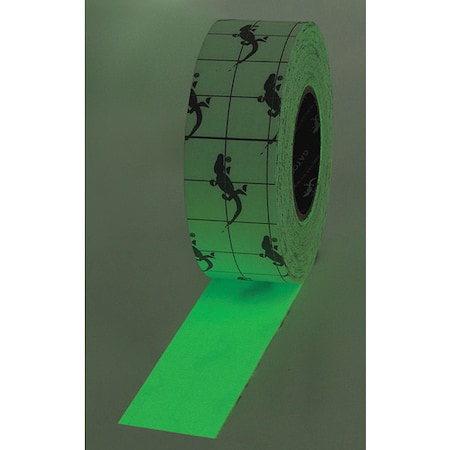 Gator Grip Anti Slip Glow-in-the-Dark Tap Adhesive: Acrylic 2" W x 60 ft. L SG4202PH