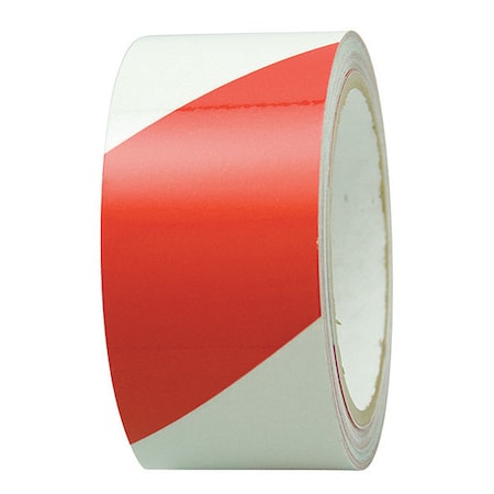 Incom Hazard Engineer Grade Reflective Tape Red/White, 2" W x 30 ft. L RST107