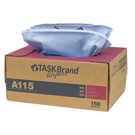 Taskbrand Wipes 12" 16-3/4", Blue N-A115ITB