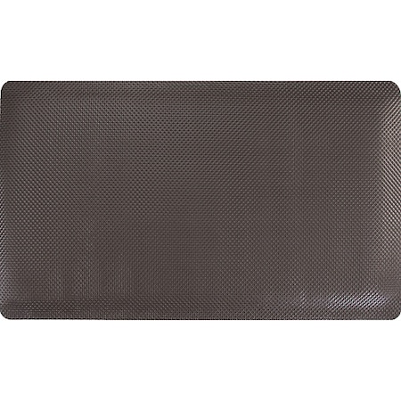 Apache Mills Antifatigue Mat, 3 ft L x 5 ft W, 11/16 in Thickness, Rubberized, Black 3913609003x5