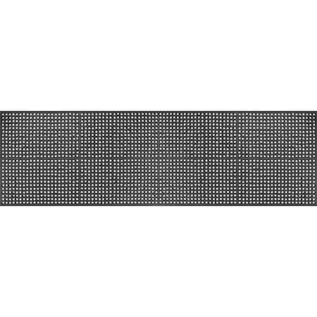 Apache Mills Drainage Mat, Rubber, 10 ft W x 3 ft L, Black 3917609203x10