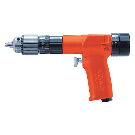 Cleco Air Dril, 0.50 HP, 3/8", 1250 rpm, Keyed 135DPV-14B-51
