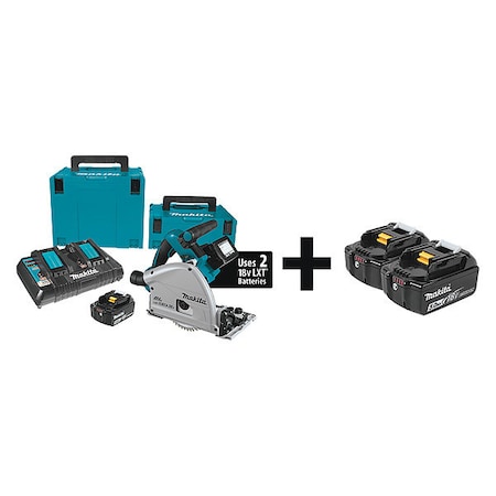 Makita Cordless Circular Saw Kit, 36.0V, 5.0Ah XPS01PTJ + BL1850B-2