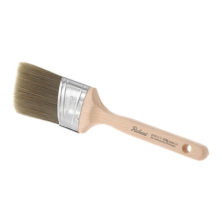 Richard 2-1/2" Oval Angle Paint Brush, Wood Handle 80763