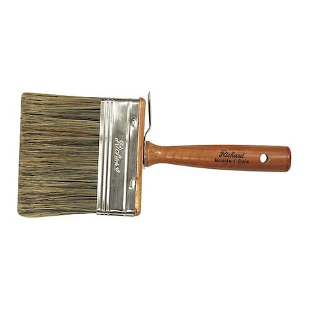 Richard Stain Block Brush Thrd Hole, w/Handle, 4" 80251