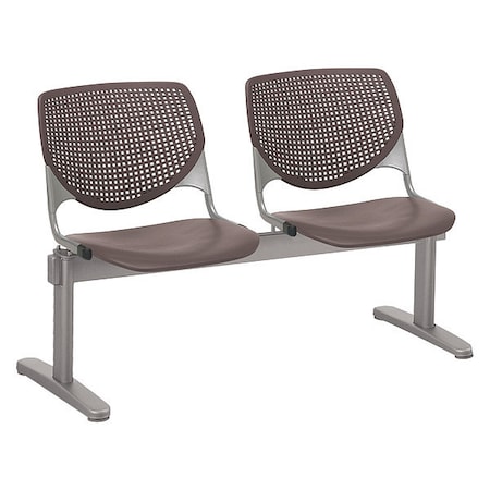 Kfi Kool Beam Seat Beam Seating, Tan Back, 47 in W 22 in L 31 in H, Polypropylene Seat 2300BEAM2-P18