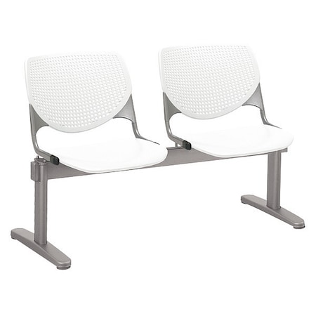 Kfi Kool Beam Seat Beam Seating, Tan Back, 47 in W 22 in L 31 in H, Polypropylene Seat 2300BEAM2-P08