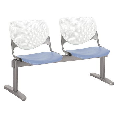 Kfi Kool Beam Seat Beam Seating, Blue Back, 47 in W 22â€ L 31â€ H 2300BEAM2-BP08-SP20