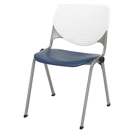 Kfi Poly Stack Chair, Navy Seat 2300-BP08-SP03