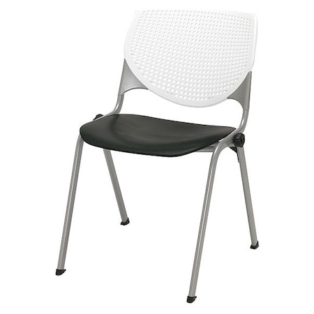 Kfi Poly Stack Chair, Black Seat 2300-BP08-SP10