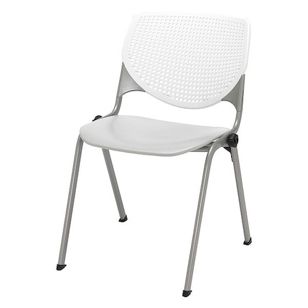 Kfi Poly Stack Chair, Lt Grey Seat 2300-BP08-SP13