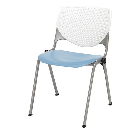 Kfi Poly Stack Chair, Sky Blue Seat 2300-BP08-SP35