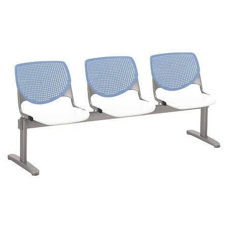 Kfi Kool Beam Seat Beam Seating, Tan Back, 71 in W 22" L 31" H 2300BEAM3-BP20-SP08