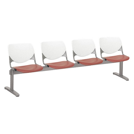 Kfi Kool Beam Seat Beam Seating, 95 in W 22" L 31" H 2300BEAM4-BP08-SP41