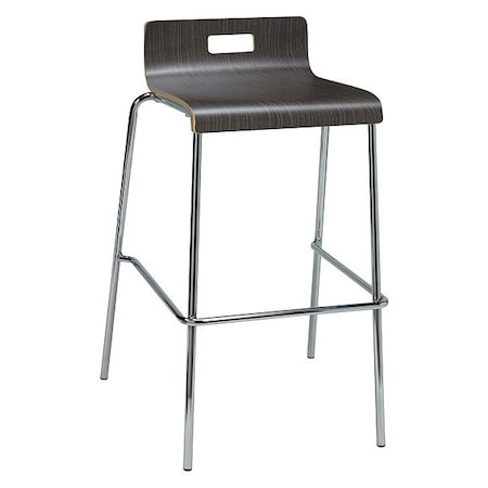 Kfi Low Back Barstool, Espresso BR9333-ES
