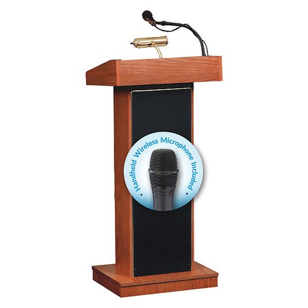 Oklahoma Sound Wireless Sound Lectern, Cherry 800X-CH/LWM-5