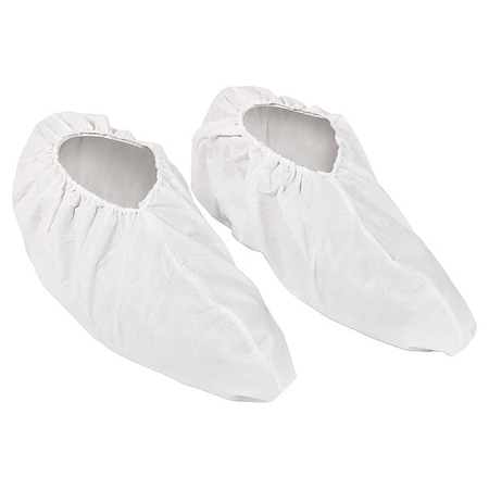 Kimtech Disposable Shoe Covers, Microporus Film Laminate, White, Slip Resistant Sole: Yes , S/M 39370