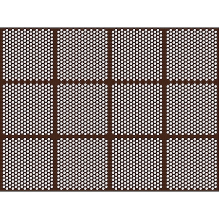 Apache Mills Drainage Mat, NBR/Nitrile, 4 ft W x 3 ft L, Dark Brown 3939514083x4