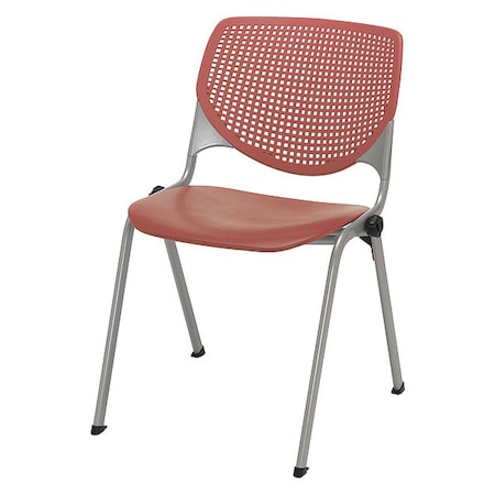 Kfi Poly Stack Chair, Coral 2300-P41