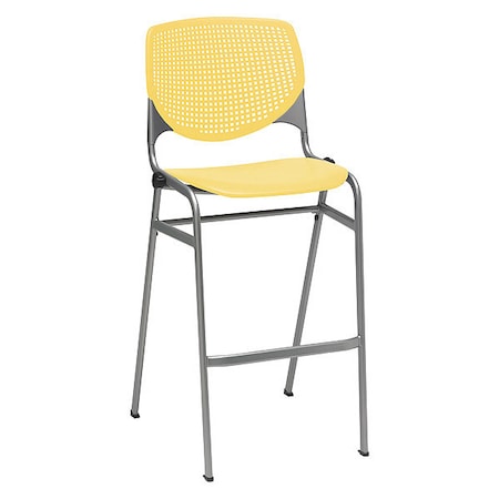 Kfi Poly Barstool, Yellow BR2300-P12