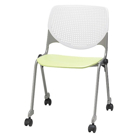 Kfi Poly Stack Chair, Lime Gn Seat CS2300-BP08-SP14