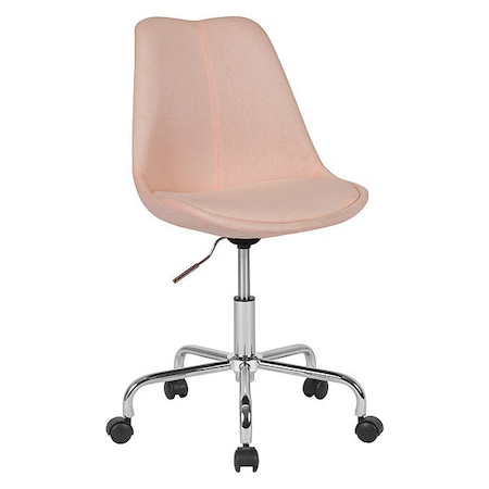Flash Furniture Fabric Task Chair, 17-1/2" to 21-1/2", Pink CH-152783-PK-GG