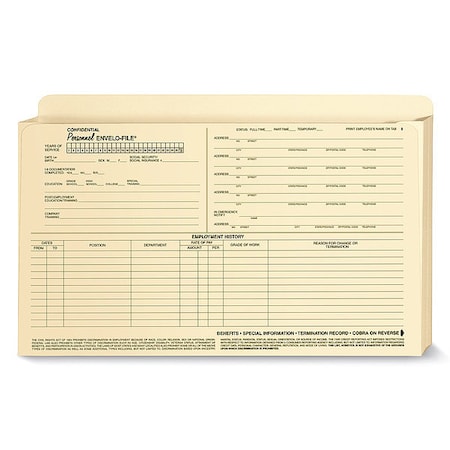 Complyright Personnel Envelo-File Legal Size, PK25 A0731