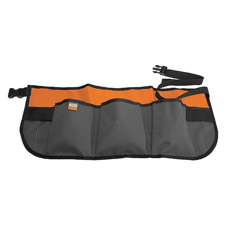 Alta Waist Apron Gray/Orange 7 Pocket, Gray and Orange, Nylon, 7 Pockets 66161