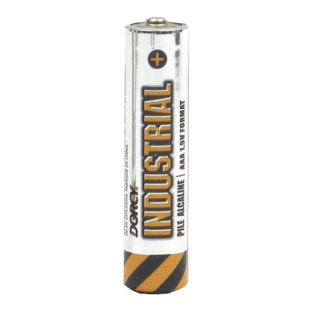 Dorcy Industrial Alkaline Battery, AAA 1.5V DC 1 PK 41-1851